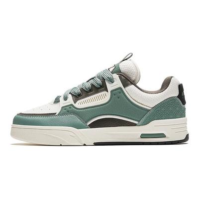 Aojie Vielseitige Bequeme Stoßdämpfende Langlebige Low-Top Sneaker Herren Sneaker Grün Weiß Braun 112448040R-6