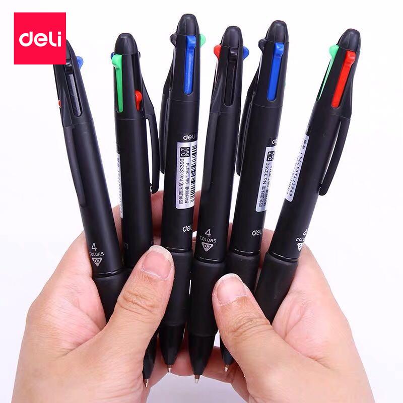 Deli 33390 Multicolor Oil-Based Pen for Business & Students