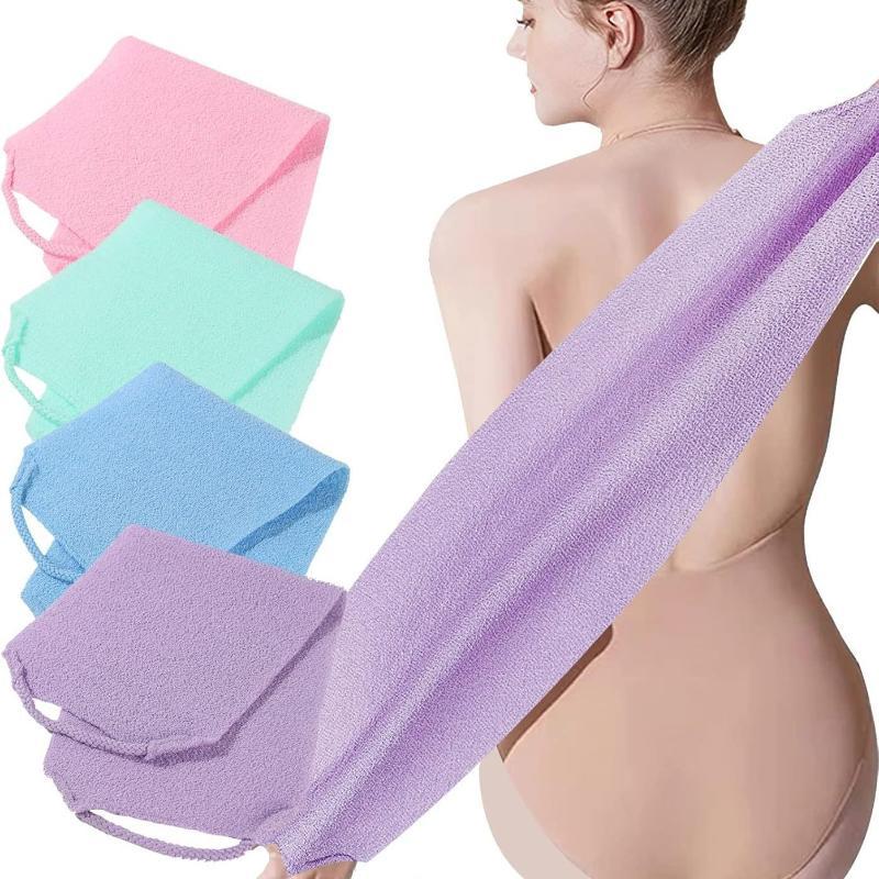 Stretchable Bath Back Scrub Strap Exfoliating Body Scrub Towel Deep Clean For Household Bathroom Shower Body Cleaning Use