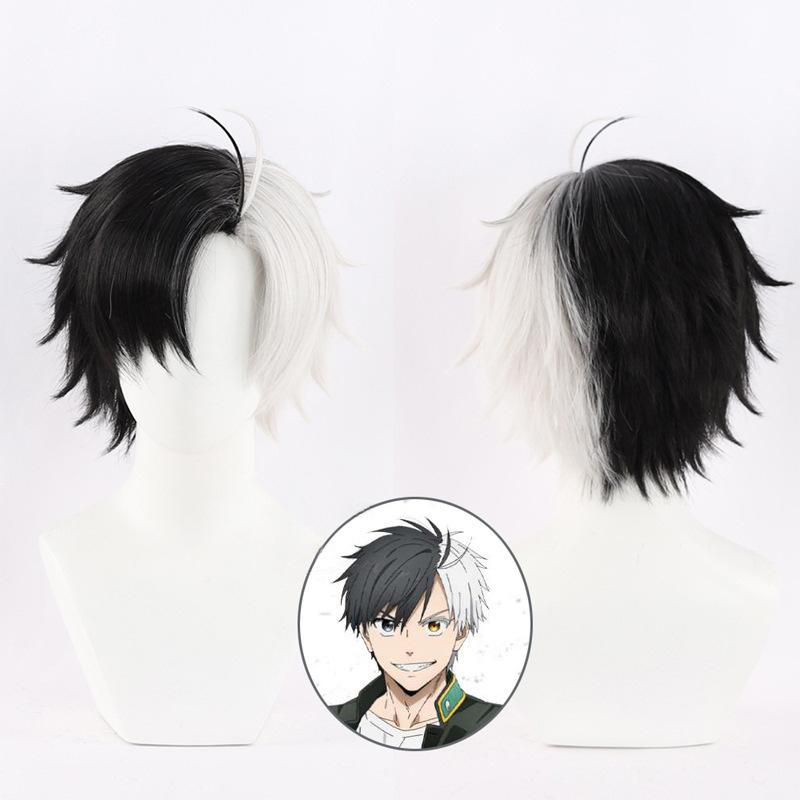 Haruka Sakura Cosplay Men Fantasy Costume Wig Anime Wind Breaker Outfits Coat Pants Boys Male Halloween Carnival Suits