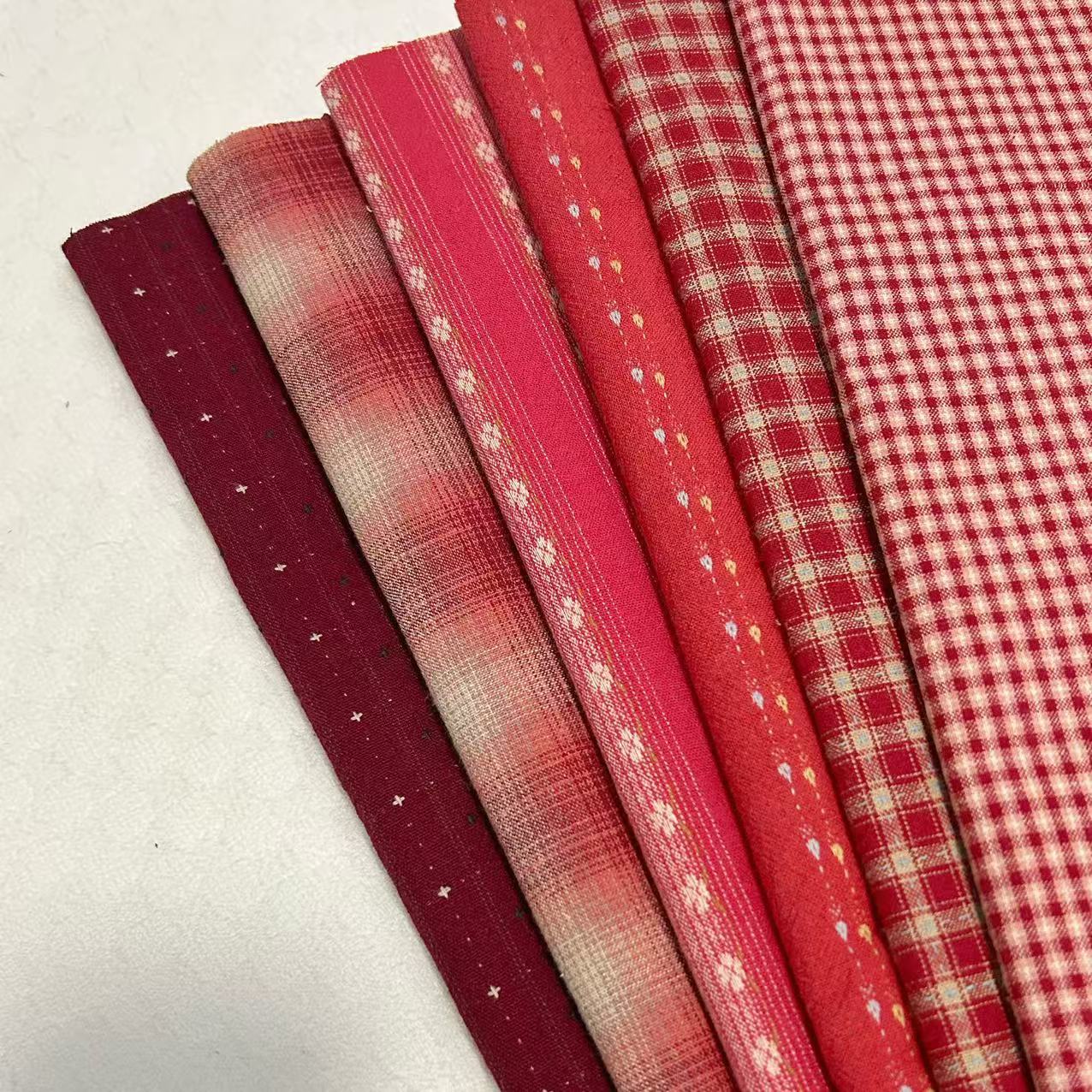 

Японская пряжеокрашенная 100% хлопковая ткань, 6 шт., 48x33 см, Пэчворк, Сумки, Куклы, Пэчворк, Поделки, Ткань для шитья 48x33CM