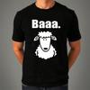 Zabawna Koszulka Baaa Owca, Grafika Owcy Retro Komedia Prezent Dzieci Mężczyźni Bawełniany T-shirt