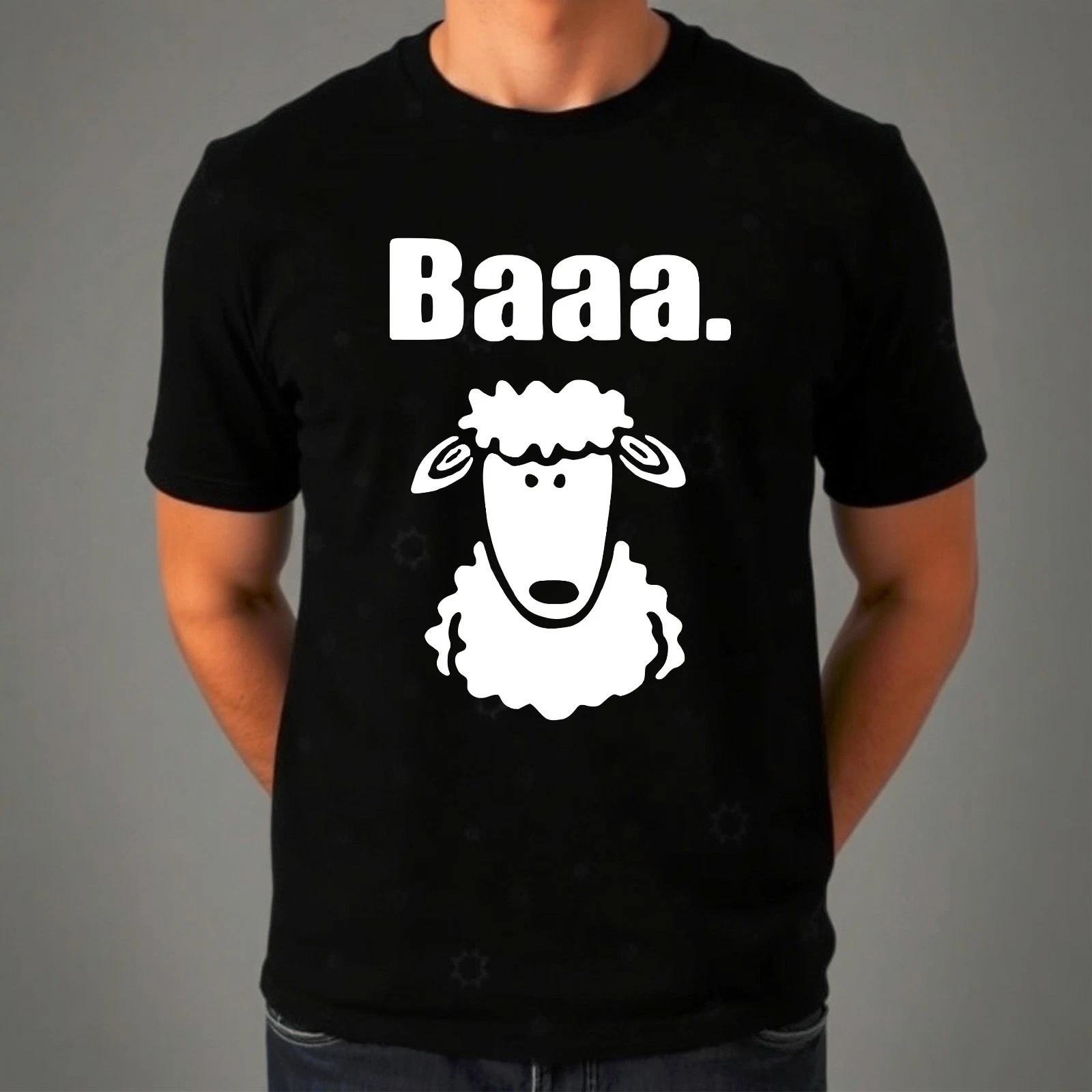 

Baaa Sheep Funny T-Shirt, Sheep Graphic Retro Comedy Gift Kids Mens Cotton Tee S