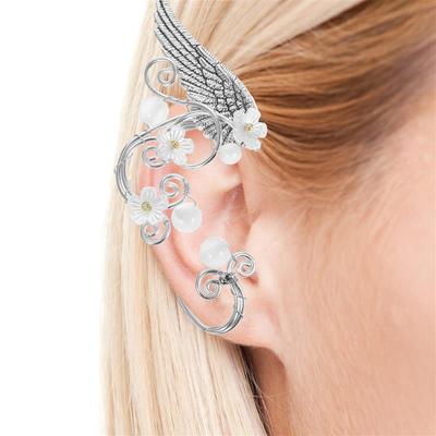 Elegant Sweet Elf Ear Cuffs Wedding Earrings Women Trendy Gold Color Wrap Fairy Ear Clip On Earrings Fashion Jewelry Girls Gift