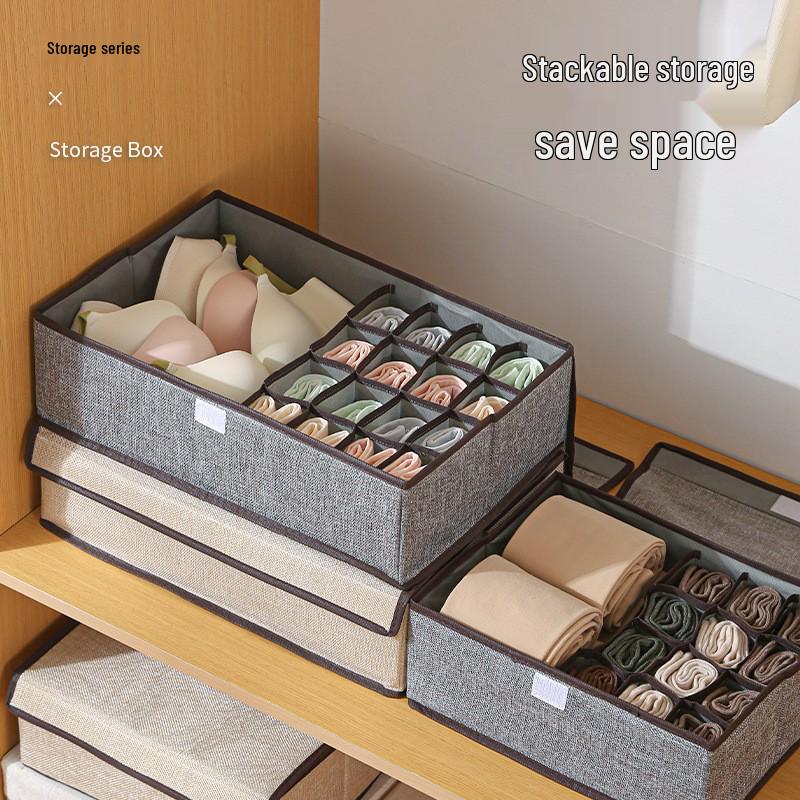 Schubladen-Stil Stoff Unterwäsche Organizer: Aufbewahrungsbox für Socken und Slips für den Kleiderschrank