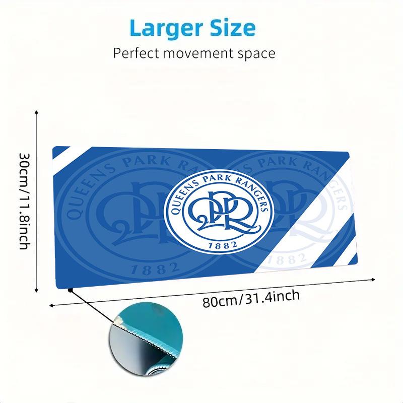 Queens Park Rangers Color Mouse Pad Large Gaming Table Cushion Non-slip Laptop Tablet Big Mousepad XXL Mat Mini PC Playmat With Lock Edge
