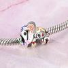 Mother's Day 925 Silver Charms Warm LOVE MOM Beads Pendant Fit Bracelet Diy Woman Jewelry