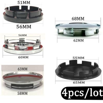 4 adet/grup plastik lastik düzeltir evrensel 56mm 60mm 63mm 65mm 68mm araba Van tekerlek merkezi poyra kapağı oto aksesuarları