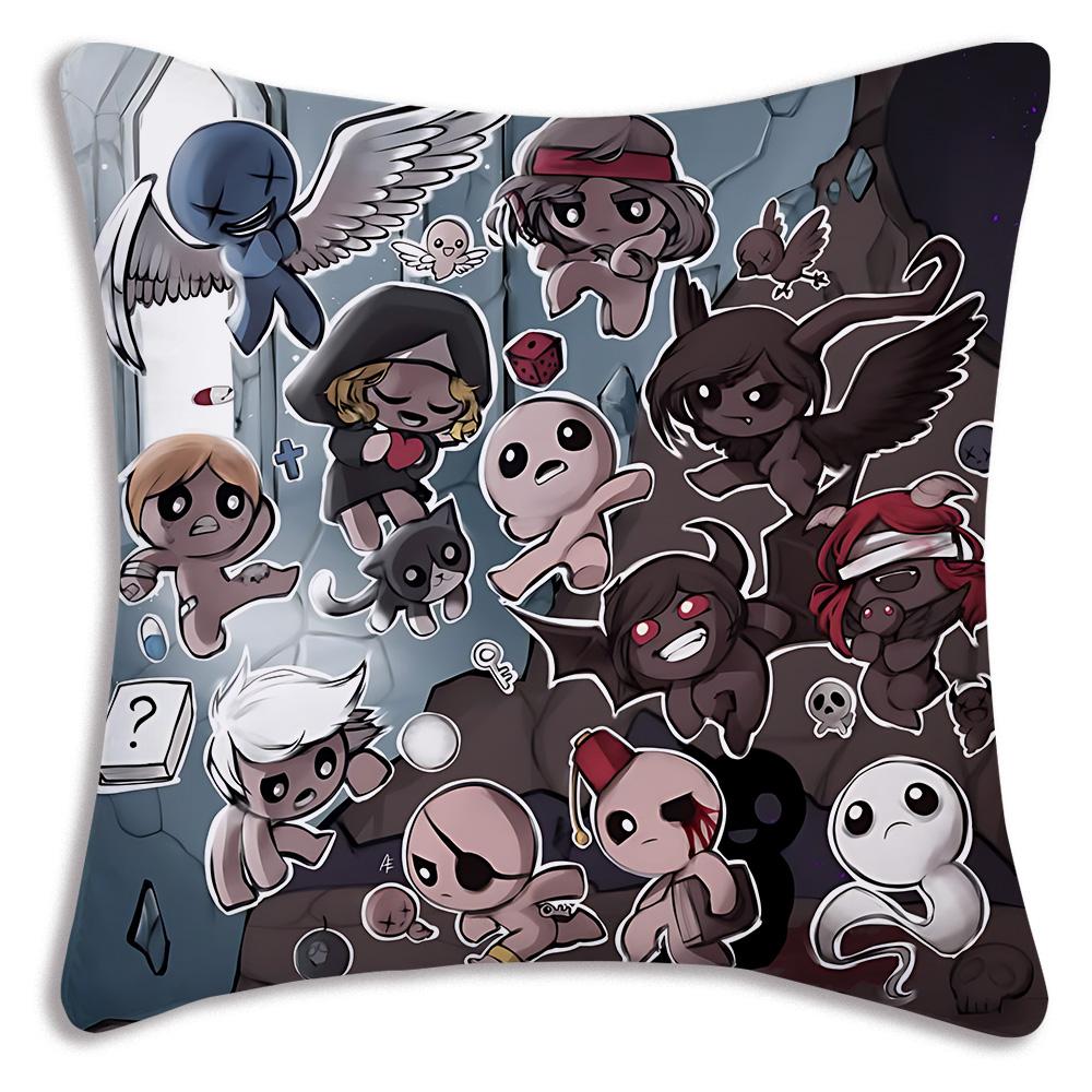 Cartoon The B-Bindings Of Isaac Pillow Covers Cartoon Sofa Decorative Home Double-sided Printing Short Plush Cute Cushion Cover