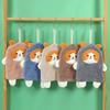 Towel Dog Pattern Coral Fleece Strong Water Absorption Fast Drying Hanging Hand Towel Brown