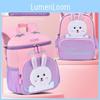 Cute Bunny Childrens School Backpack With Breathable Waterproof Oxford Fabric For Kindergarten Students