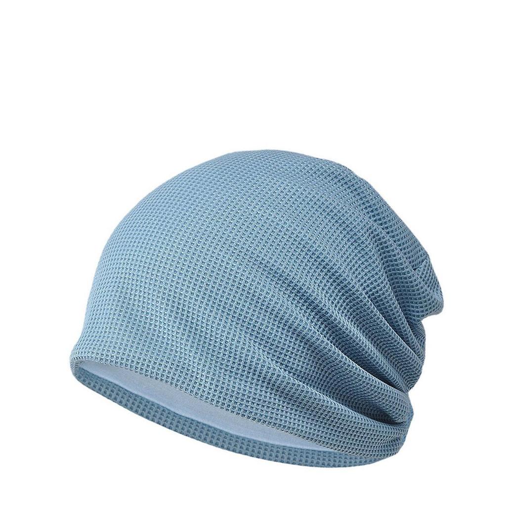 Women's Japanese & Korean Three-Legged Bird Beanie: Lightweight Waffle Cotton Sleep Cap for Spring/Summer Fashion