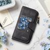 Cyber Pattern Long Wallet Multi Card Slot Fashion Portable PU Leather Purse