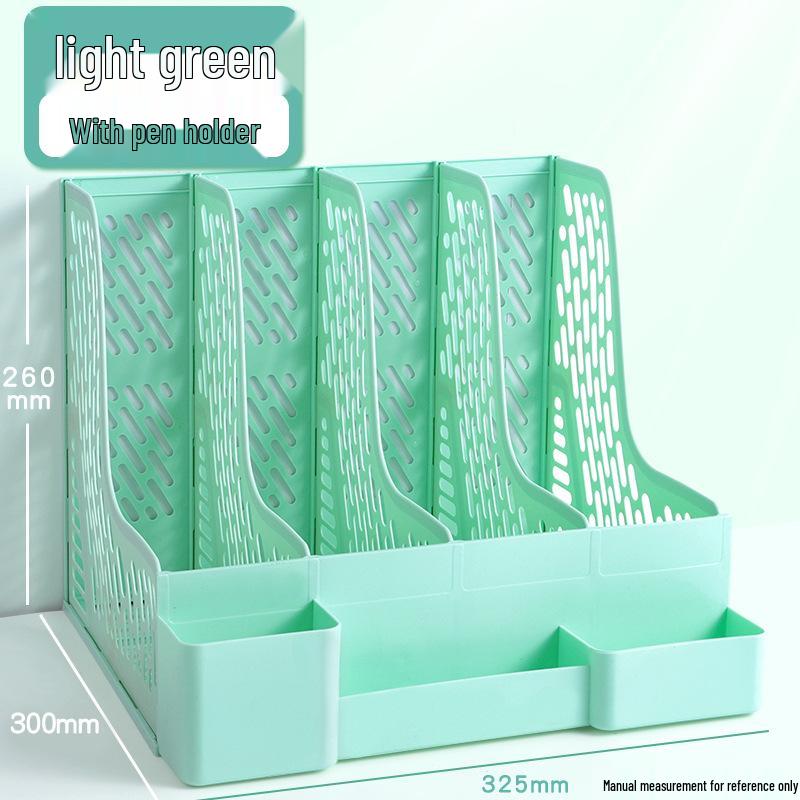 

Четырехсекционный органайзер для хранения файлов для офисных столов.