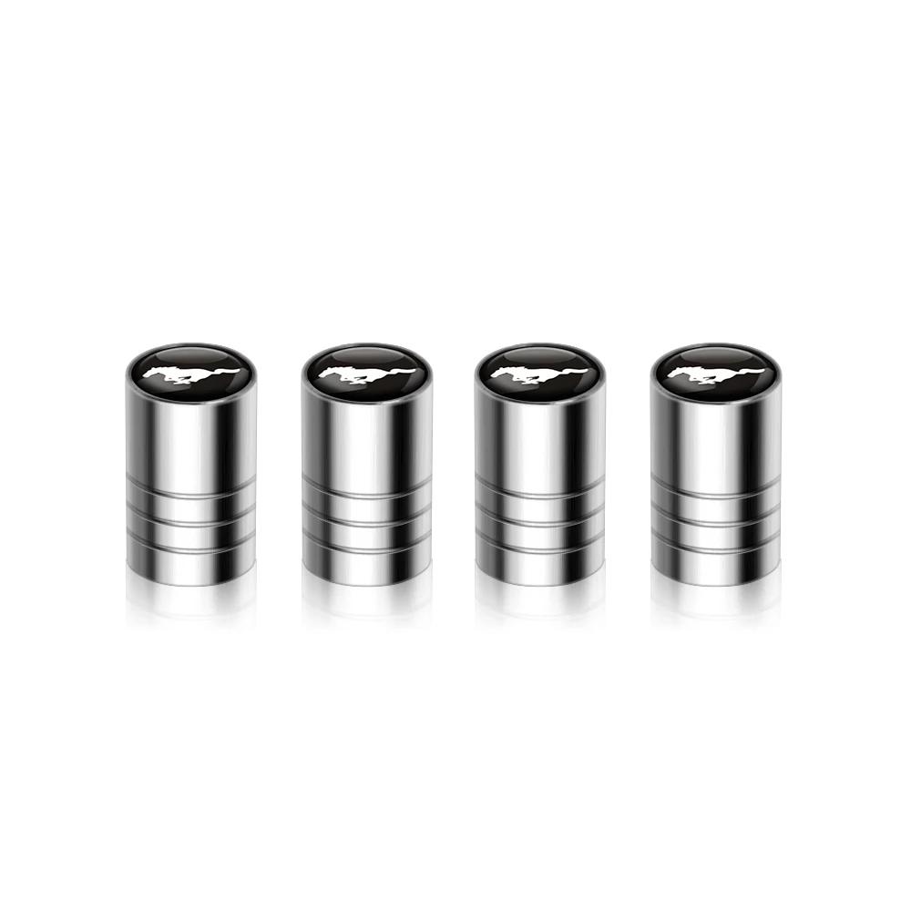Car Sticker Ford 4pcs Car Styling Wheel Tire Valve Air Stem Cap Badge Decoration For Ford Ranger Focus Kuga Mustang Mondeo Fusio