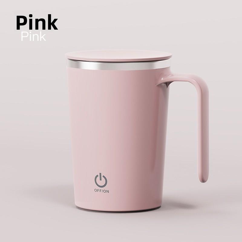 Moderner minimalistischer Kaffeebecher mit USB-Ladefunktion und magnetischem Rührwerk für Büro und Zuhause