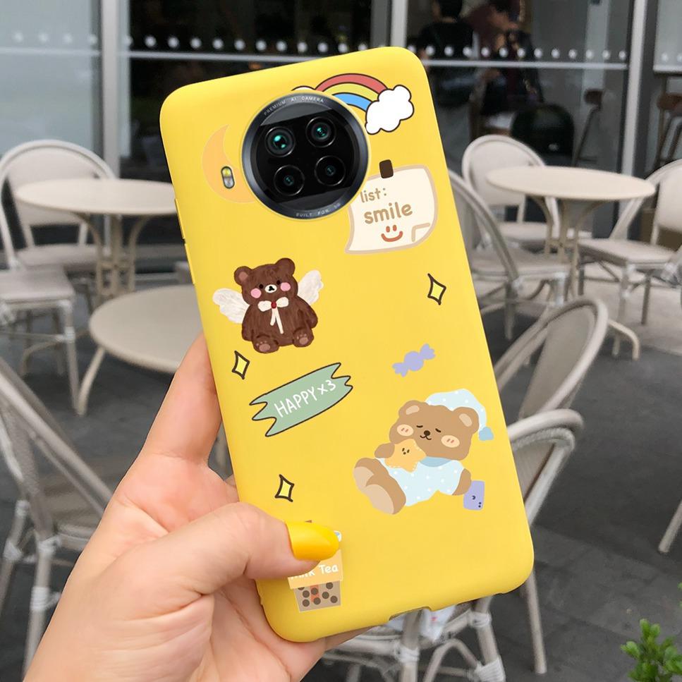 ForXiaomi Mi 10T Lite Case Cute Cartoon Cat Painted TPU Silicone Back Cover For Xiaomi Mi 10T Lite 5G 10Tlite Phone Case Funda