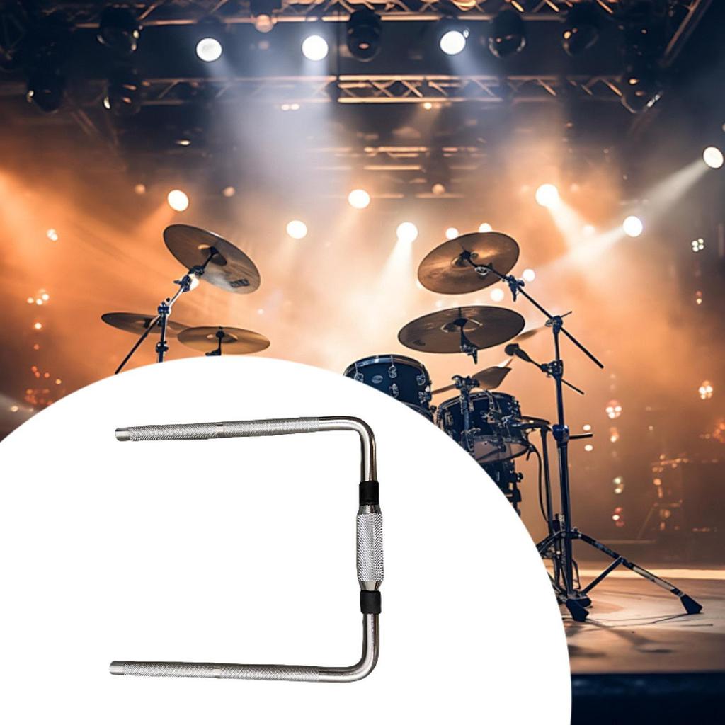 L Shaped Rod Drum Hardware Metal for Set Drummer Gifts Arm Percussion Accessory