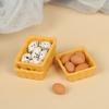 1:12 Dollhouse Miniature Mini Egg With Tray Kitchen Accessories Model Toys