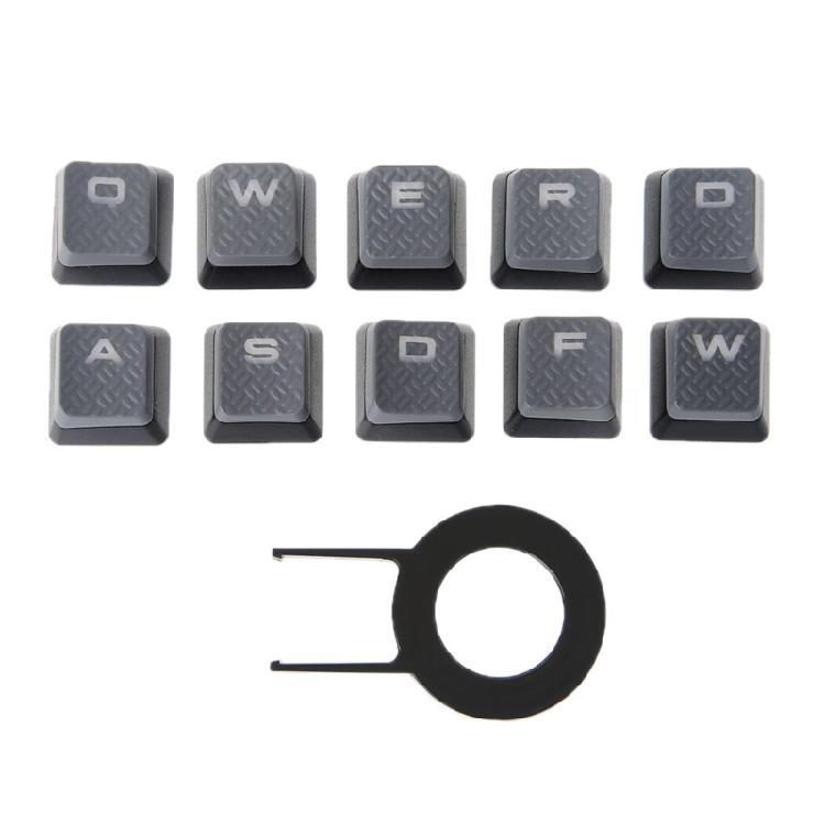 

Backlit Non-slip KeyCaps for Corsair K70 RGBK70 K95 K90 K65 K63 Gaming Keyboards Keys switches 10PCS сірий колір