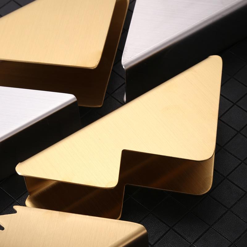 Nordic Golden Triangle Stainless Steel Paper Towel Cafe Tissue Holder Hotel Napkin Holder Square Towel Holder Home Decoration