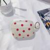 Cute sparkling polka dot headphone case suitable for soft silicone protective case with keychain anti drop shell