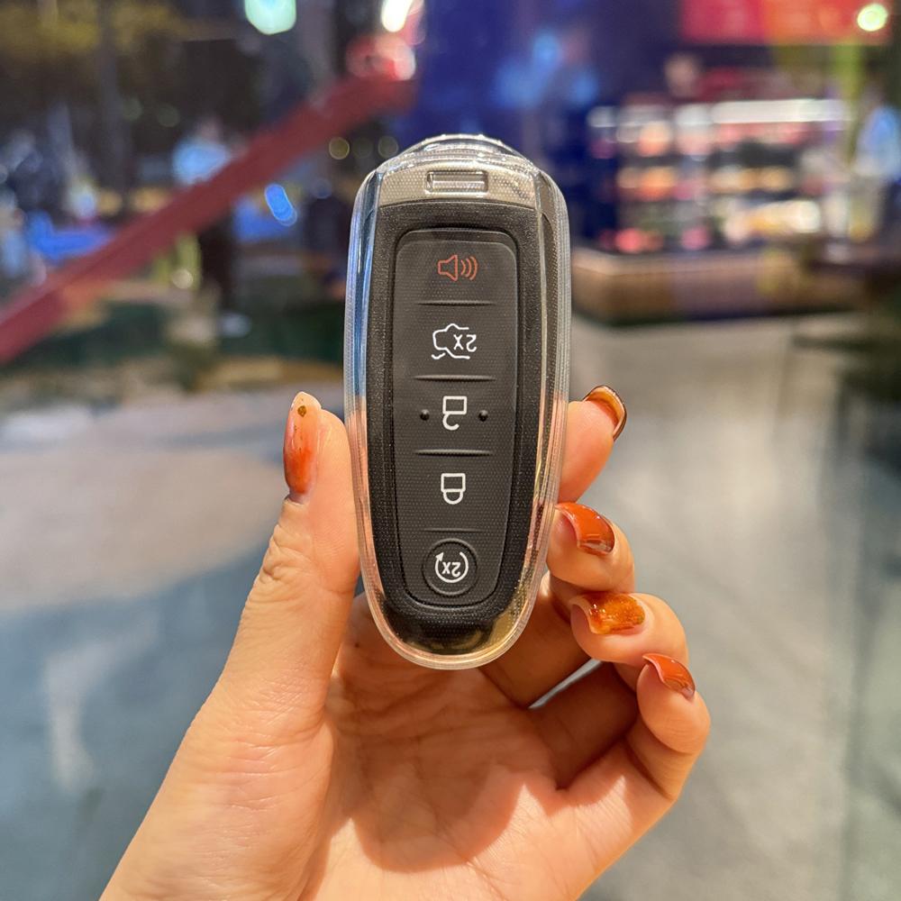 TPU-Auto-Fernschlüsselhülle für Ford Edge, Escape, Expedition, Explorer, Focus, Taurus, Flex, C-MAX