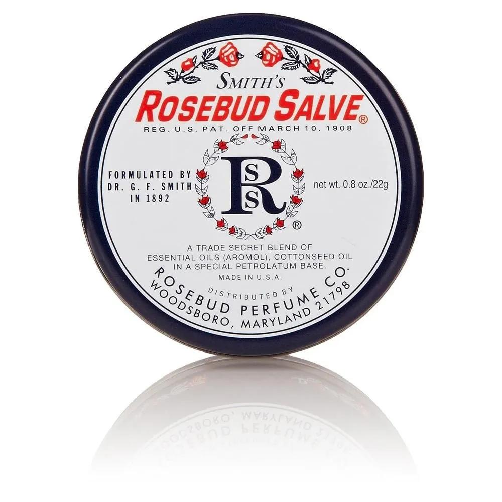 Rosebud Perfume Company Lip Balm 22g 1 Pack Rosebud Salve Tin, 0.8 Oz