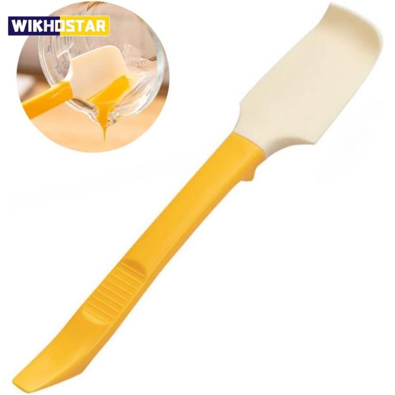 Silicone Jam Spatula with Can Opener End Multi Purpose Spreaders for Jar Peanut Butter Jelly Chocolate Spreader Mixing Scraper