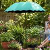 Sombrilla Grande para Sombrear Plantas de 95 cm Tela Resistente a la Intemperie Protección UV Sombrilla de Jardín Protección Solar Estaca Metálica Sombrilla de Pesca