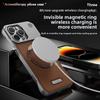 Luxury Magnetic PU Leather Aromatherapy Case For iPhone 17 Air 11 12 13 14 15 16 Pro Max Plus Wireless Charging Borderless Case