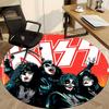 1pc KISS Band Office Round Area Rug,  Under Office Chairs Bedroom Living Room Home Decor a0926069