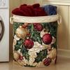 Quilted Cotton Laundry Basket Storage Organizer Clothes Dirty Home Organization