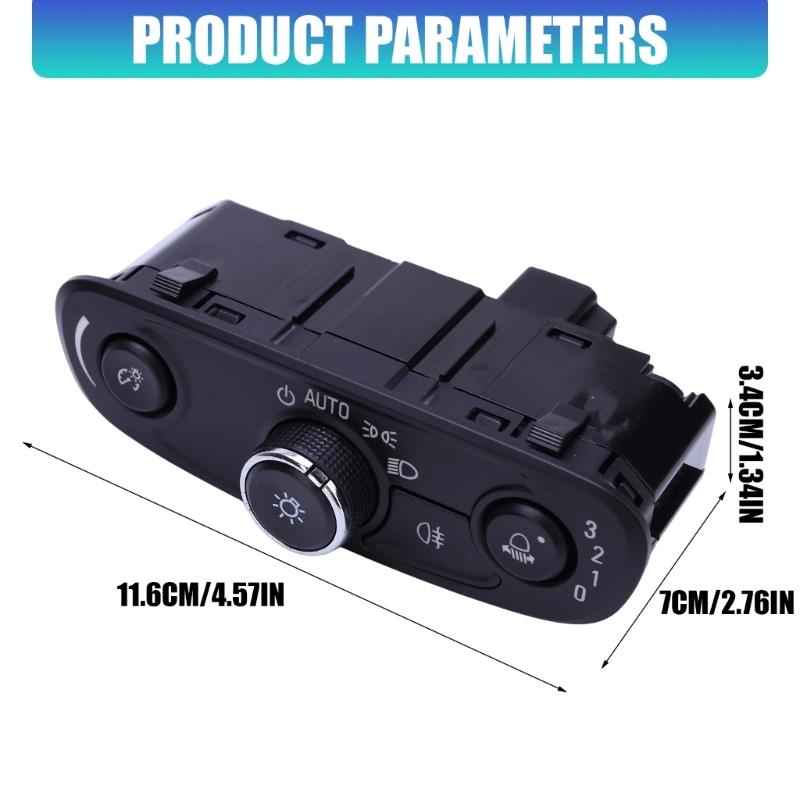 23346752 Dashboard Light Control Switches Assembly, Headlight Panel with Direct-Fit Layout for Daily Light Control Service and Vehicle Maintenance