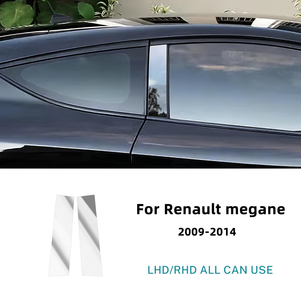 

Наклейка на стойки B для Renault Megane Хэтчбек 2009 2010 2011 2012 2013 2014 2015 Стиль карбонового волокна Накладка на стойки окон автомобиля серебряный
