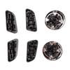 6 Pcs Seat Adjustment Knob Button Switch Cover Trims For A3 A4 A5 A6 Q3 Q5 /VW /Jetta MK5 MK7/Passat/Tiguan Black Chromed