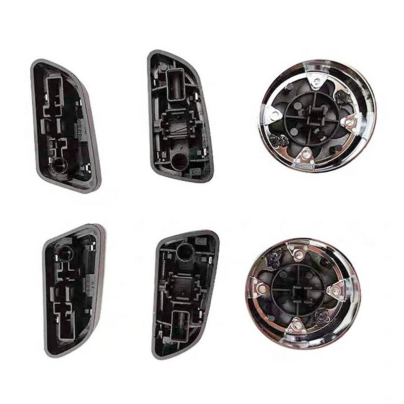 6 Pcs Seat Adjustment Knob Button Switch Cover Trims For A3 A4 A5 A6 Q3 Q5 /VW /Jetta MK5 MK7/Passat/Tiguan Black Chromed