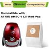 15 Pack HEPA Filter Replacement for Atrix Vacuum Bags AHLR-2, Compatible with Atrix AHSC-1 Lil' Red Vacuum Cleaner