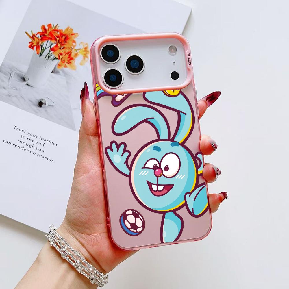 Cute G-Gogoriki K-Kikoriki Phone Case For iPhone 17 16 15 14 13 12 11 Pro Max Air Matte Laser Aurora Shockproof Funda