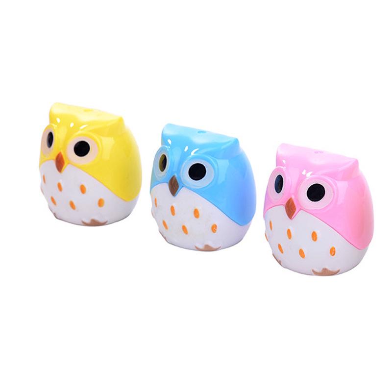 Adorable Owl Pencil Sharpener for Kids - Creative Student Stationery from Korea