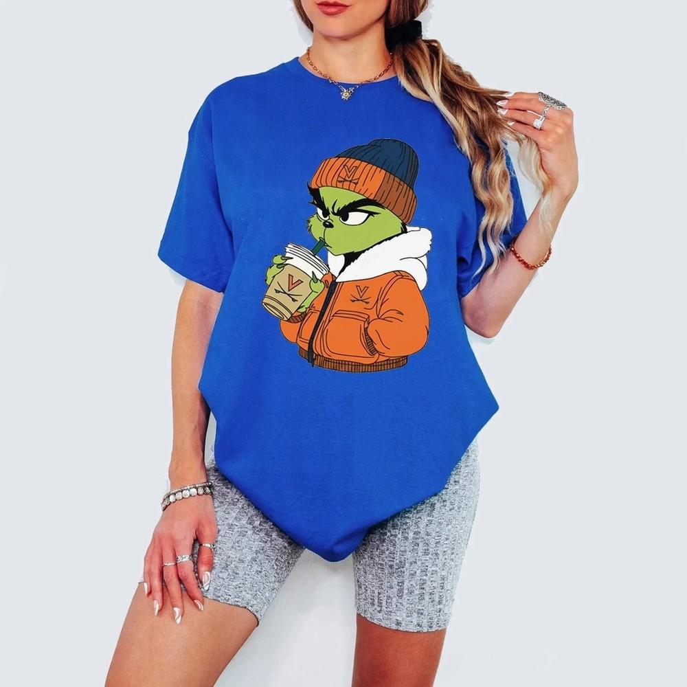 Funny Grinch Football Christmas Shirt, Grinch Cavalier.s Shirt, Size S-5XL rare! Unisex T-Shirt XXL