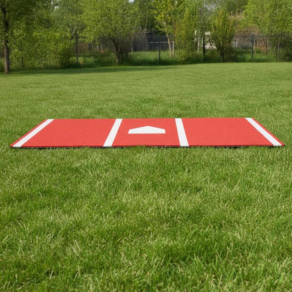 Baseball Batting Mat with Home Plate Stable Reinforced