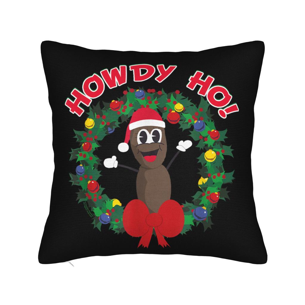 Mr Hankey Howdy Ho The Christmas Southparkd Pillowcase Polyester Cushion Cover Gift Throw Pillow Case Cover Home Zipper 18'
