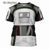 Darth Vader Theme 3D Print Sports Quick-dry Breathable T-shirt Men Cosplay Street Casual Fashion Short Sleeve Clothes Top Summer