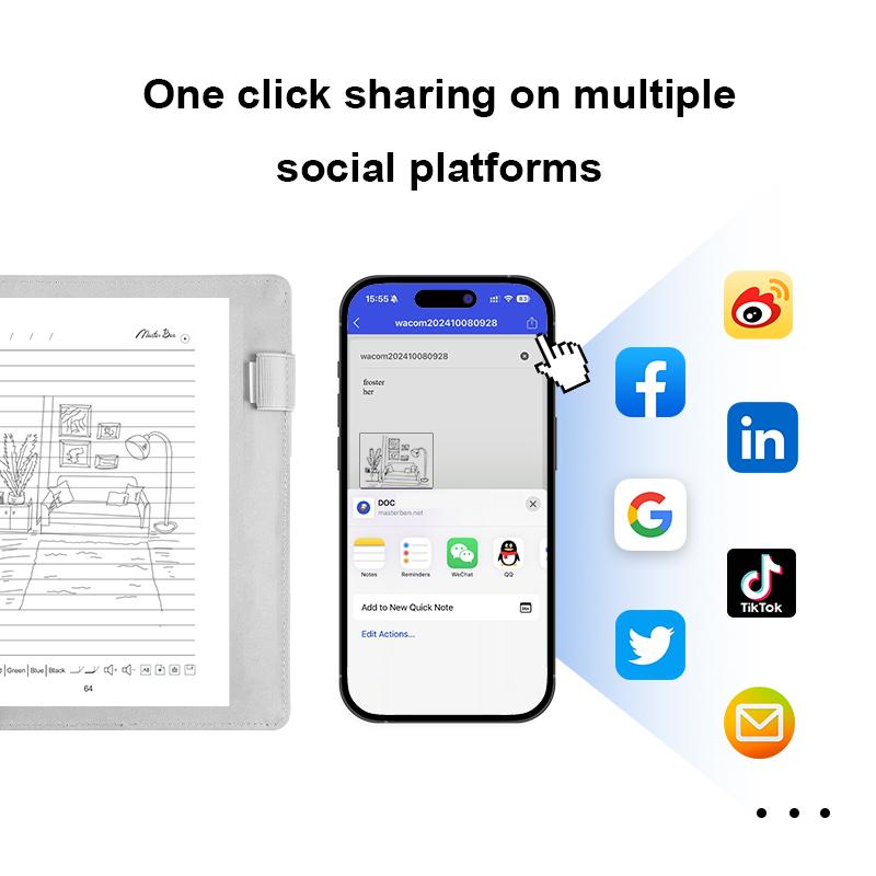 Factory Price Design Drawing Handwriting Book Sync Notebook Smart Pen Digital Notebook Smart Notebook With App Software