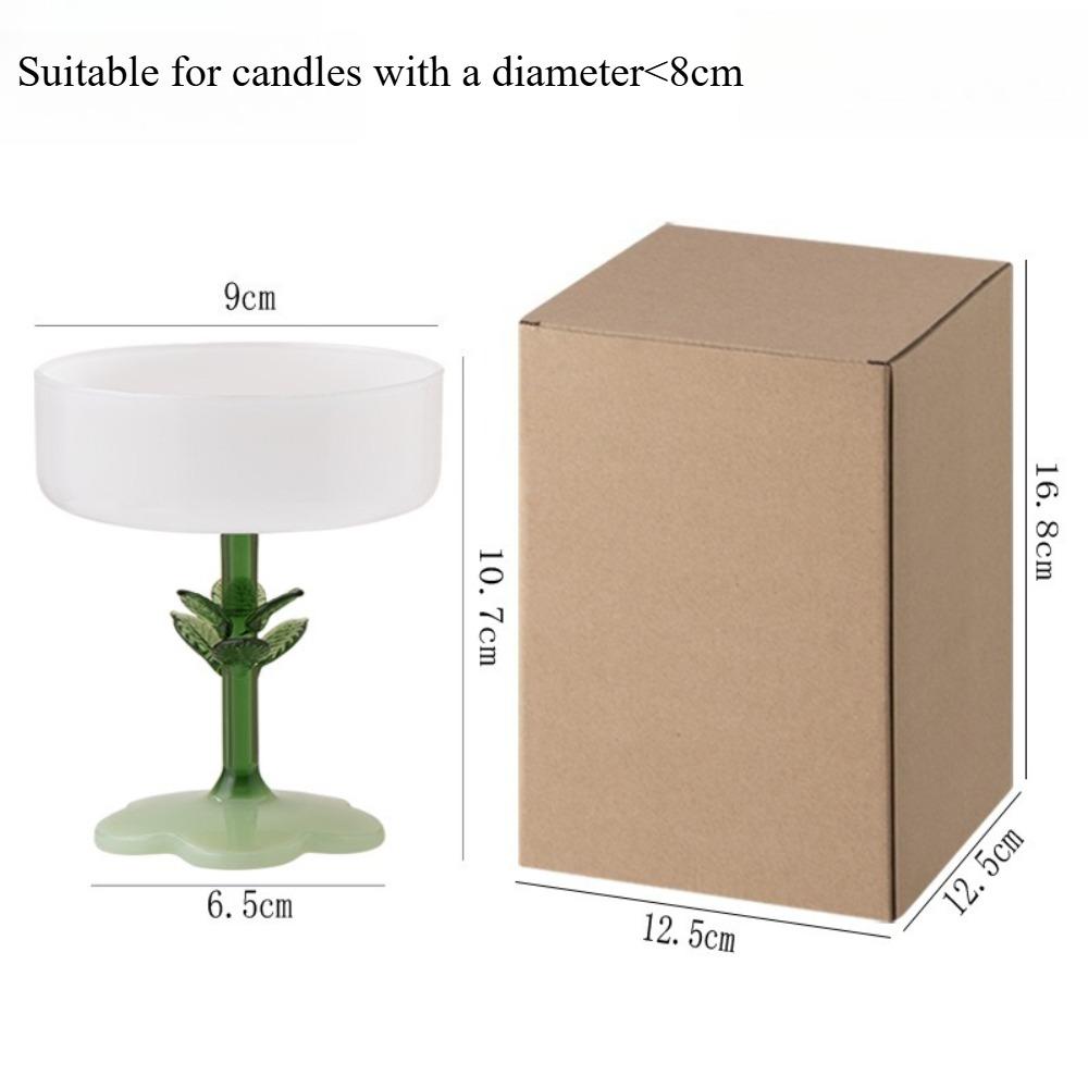 

Creative Glass Candle Holder Green Tree Pole Atmosphere Dinner Table Candlestick for Living Room Party Wedding Home Decoration білий