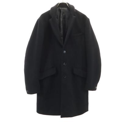 STUDIOUS Made In Japan Wool Blend Chester Coat 3 Black Men's Used