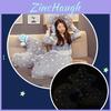 Moon And Stars Plush Pillow For Home Decor And Gift Giving Glowing Night Light Cushion