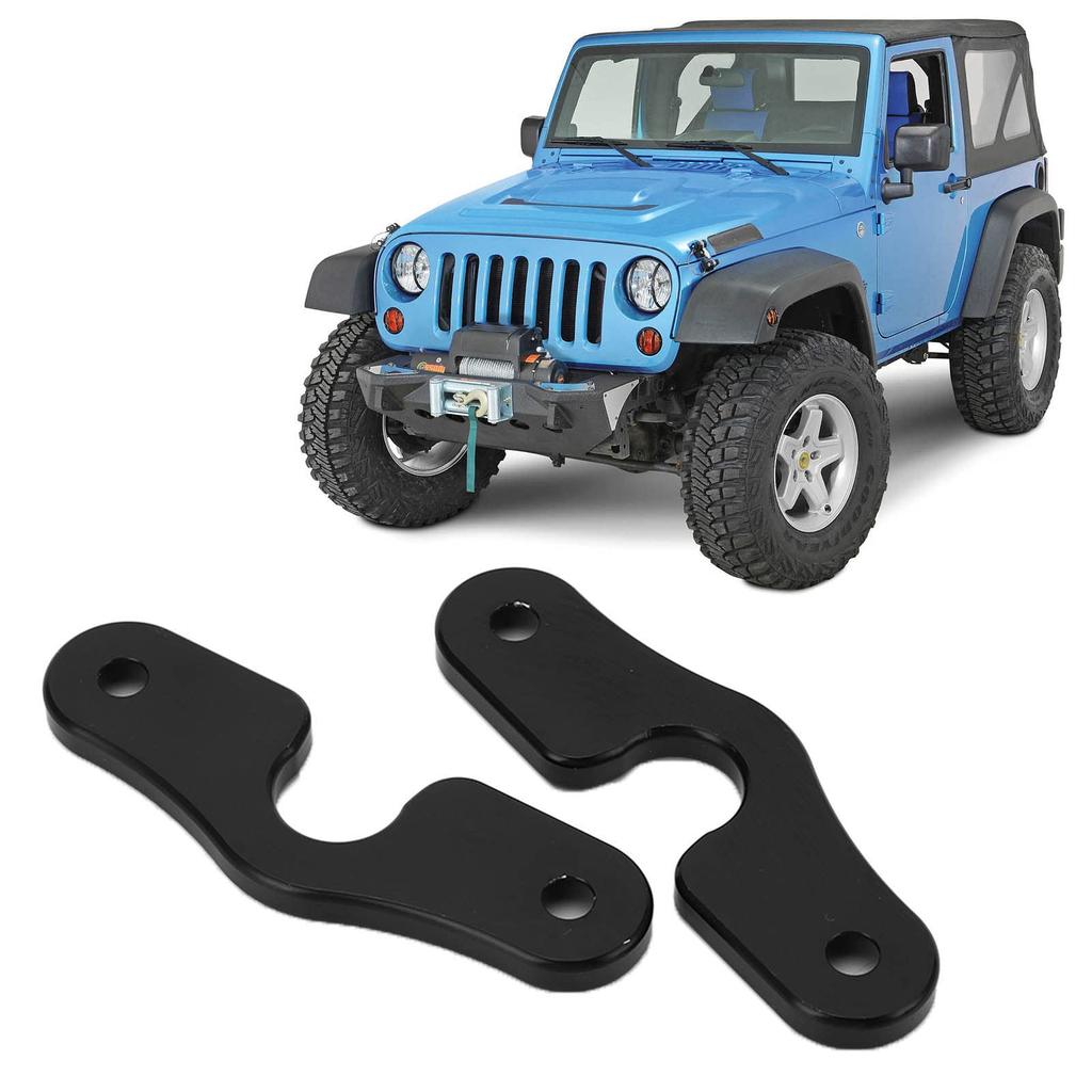 [Genuine Product] Sun Visor Clip Repair Kit, Aluminum Alloy, Black Anodized Wrangler JK JL JLU Compatible