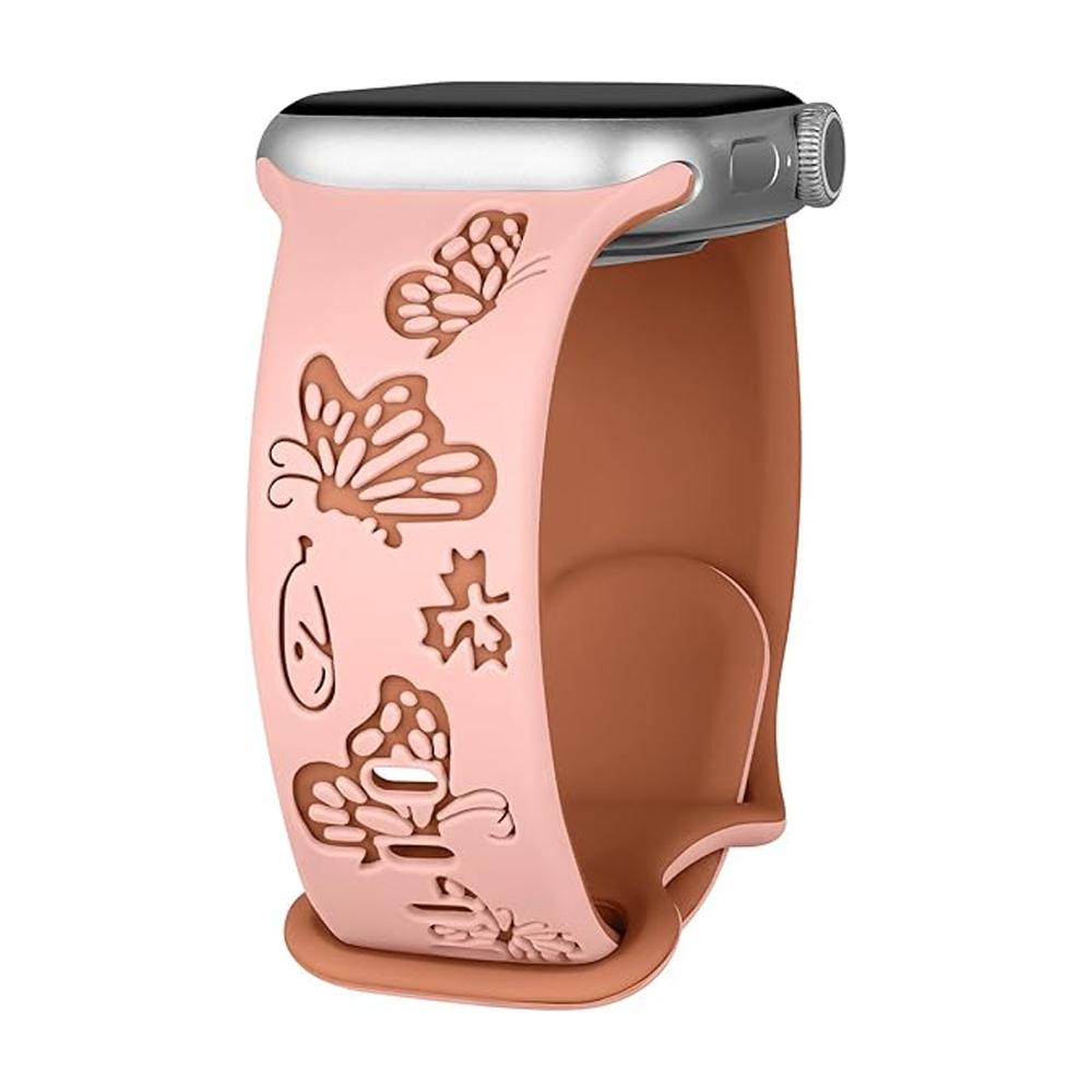 Engraved Straps For Apple Watch Band 46mm 42mm 44mm 45mm 40 41mm 49mm correa bracelet iwatch Series 11 10 9 8 7 6 5 Ultra 3 SE